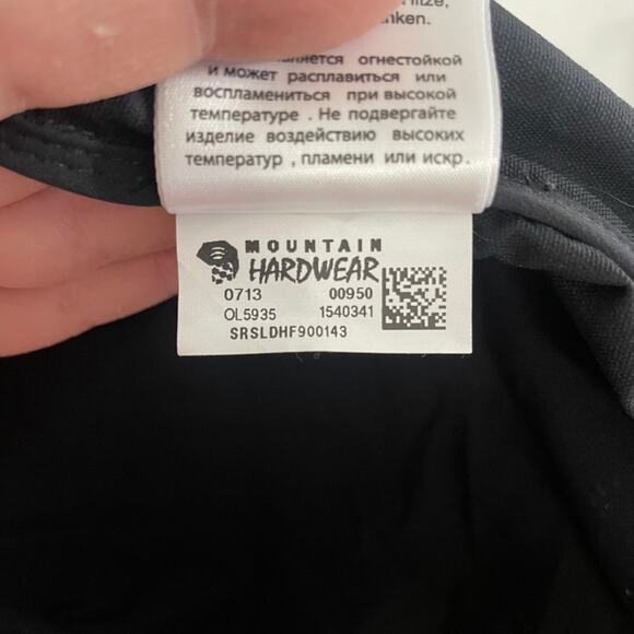 EUC‎ Mountain Hardwear Chocklite Jacket Black Hiking Vented Pockets Wmns Large - Picture 11 of 12